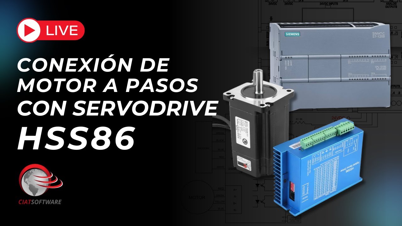 CONEXIÓN DE MOTOR A PASOS CON SERVODRIVE HSS86
