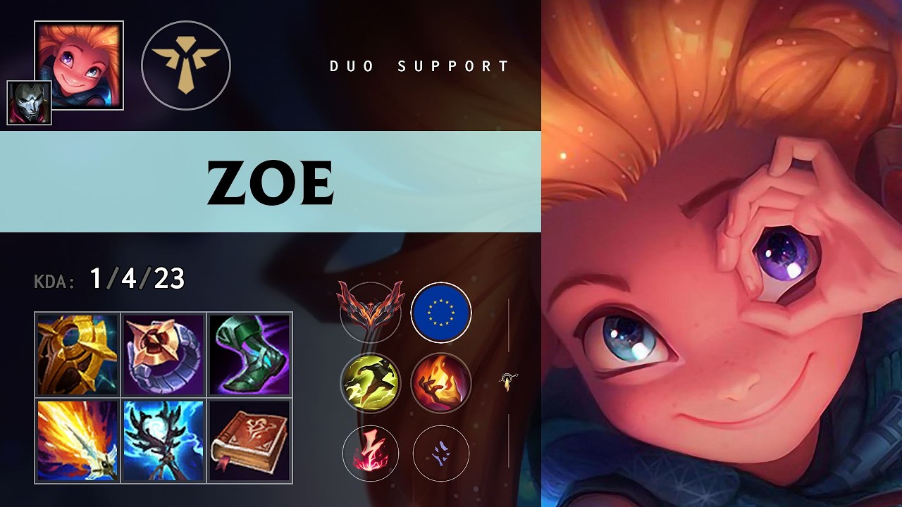 Zoe Support vs Pantheon - EUW Grandmaster Patch 26.14