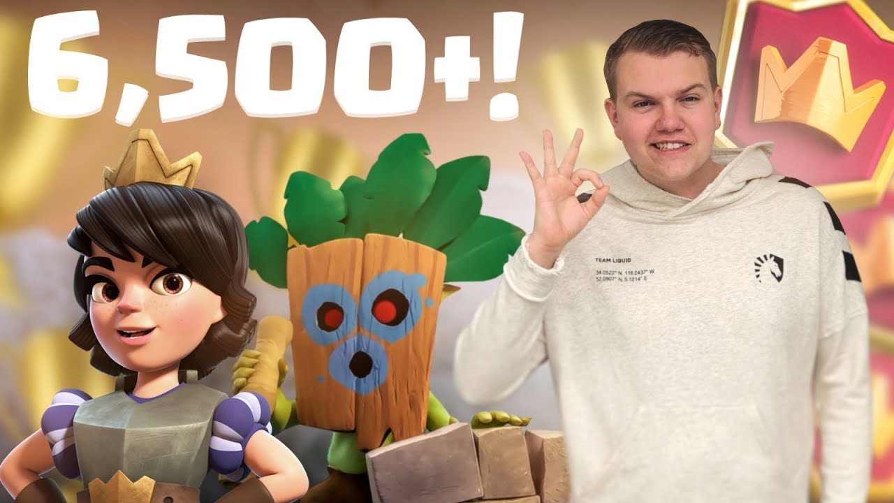 6,500+! Log Bait Cycle Deck LIVE Ladder Gameplay - Clash Royale