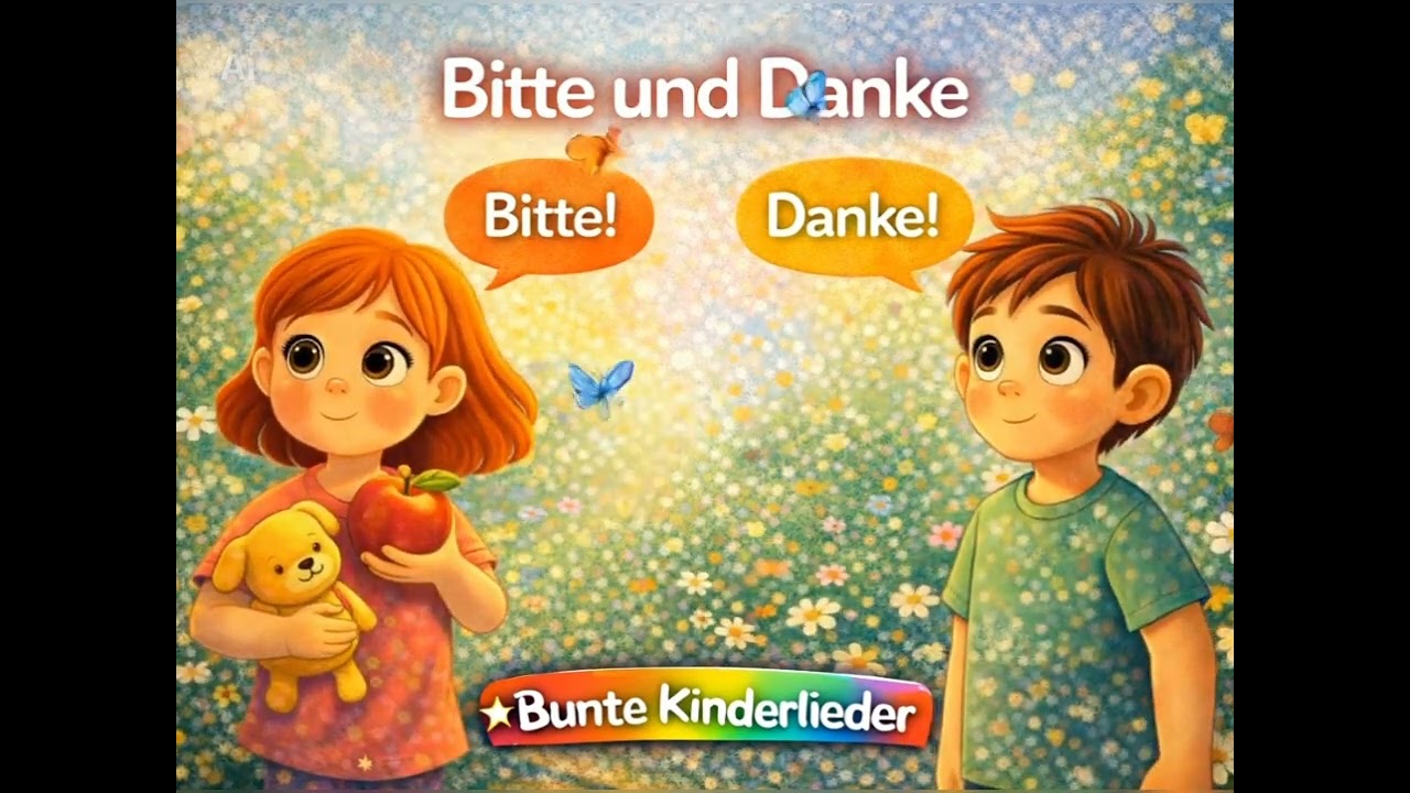 Bitte und Danke | Höflichkeit lernen | Kinderlied für den Alltag | Bunte Kinderlieder