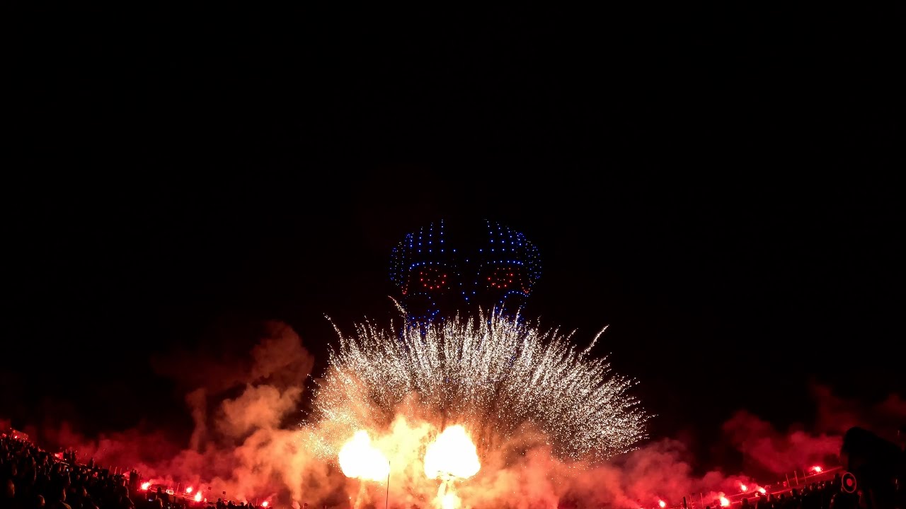 Drone Robot Shoots Fireballs! PGI 2023 Display by Spirit of '76 Fireworks & Verge Aero