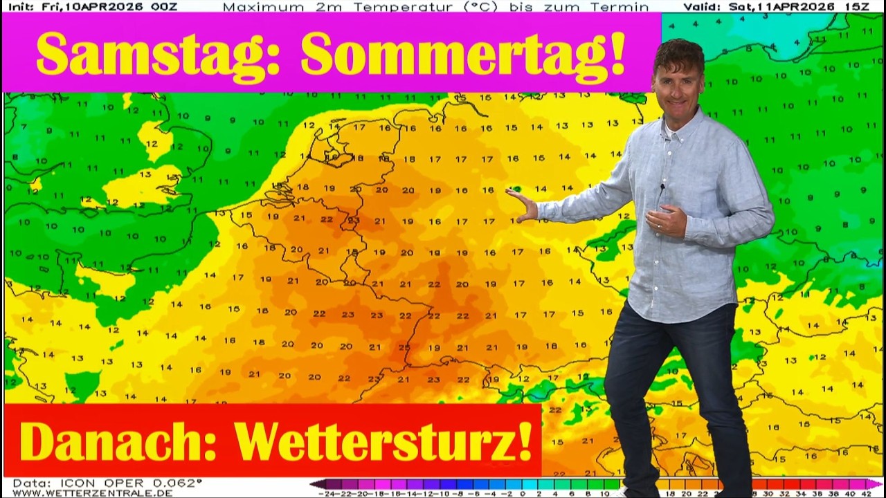 Regionaler Sommertag am Samstag&nbsp;&ndash; &uuml;berall viel Sonnenschein! Wettersturz zum Sonntag!