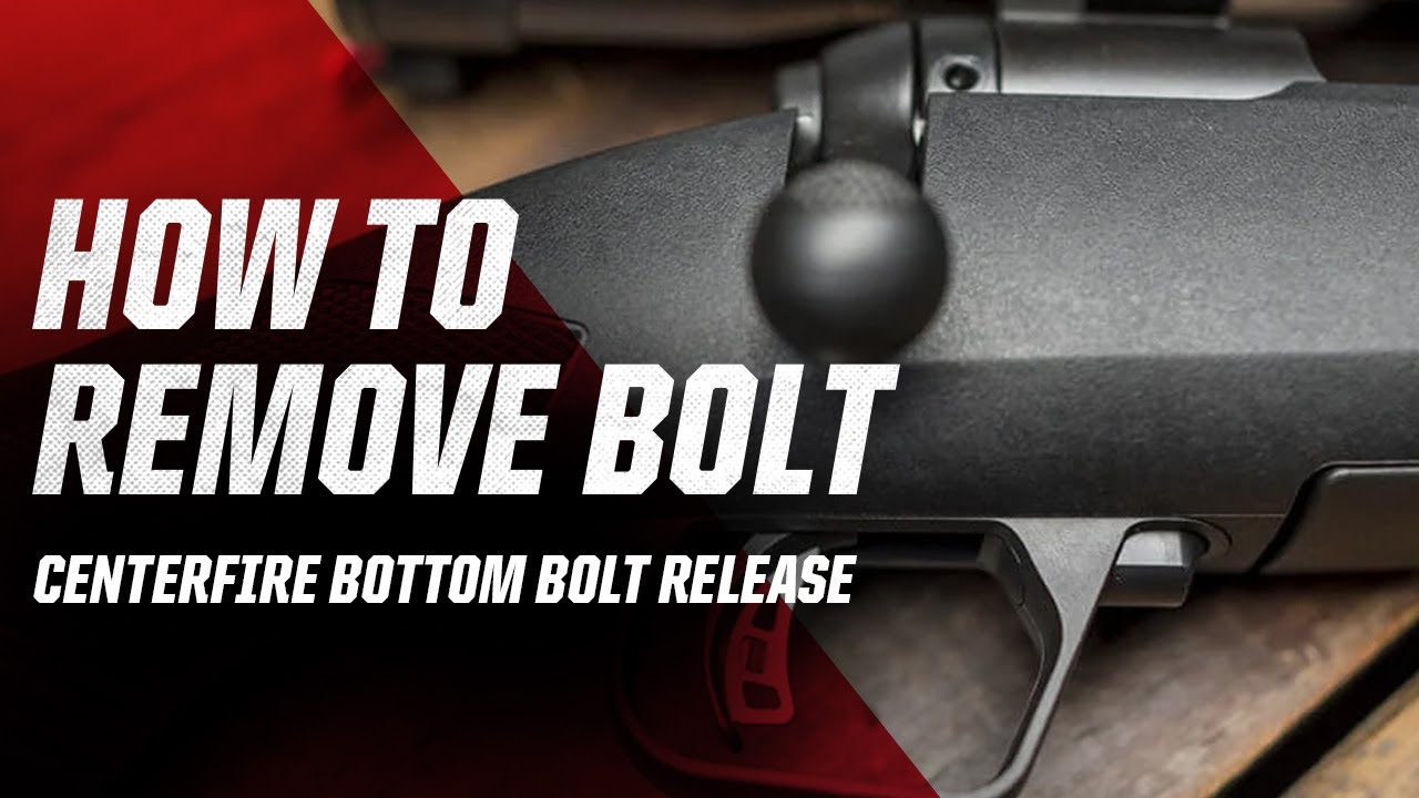 Bolt Removal: Savage Centerfire Bottom Bolt Release