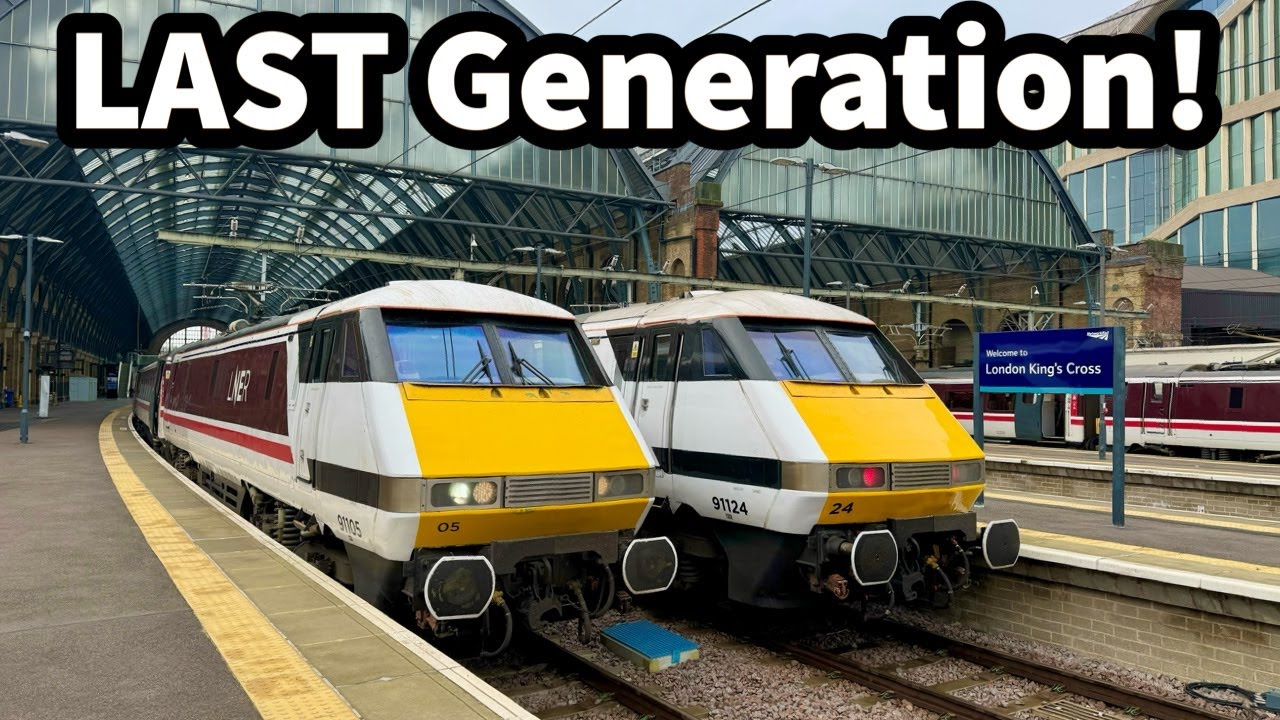 LAST Generation of ROARING Electrics - Class 91's INTERCITY 225 at KINGS CROSS..!