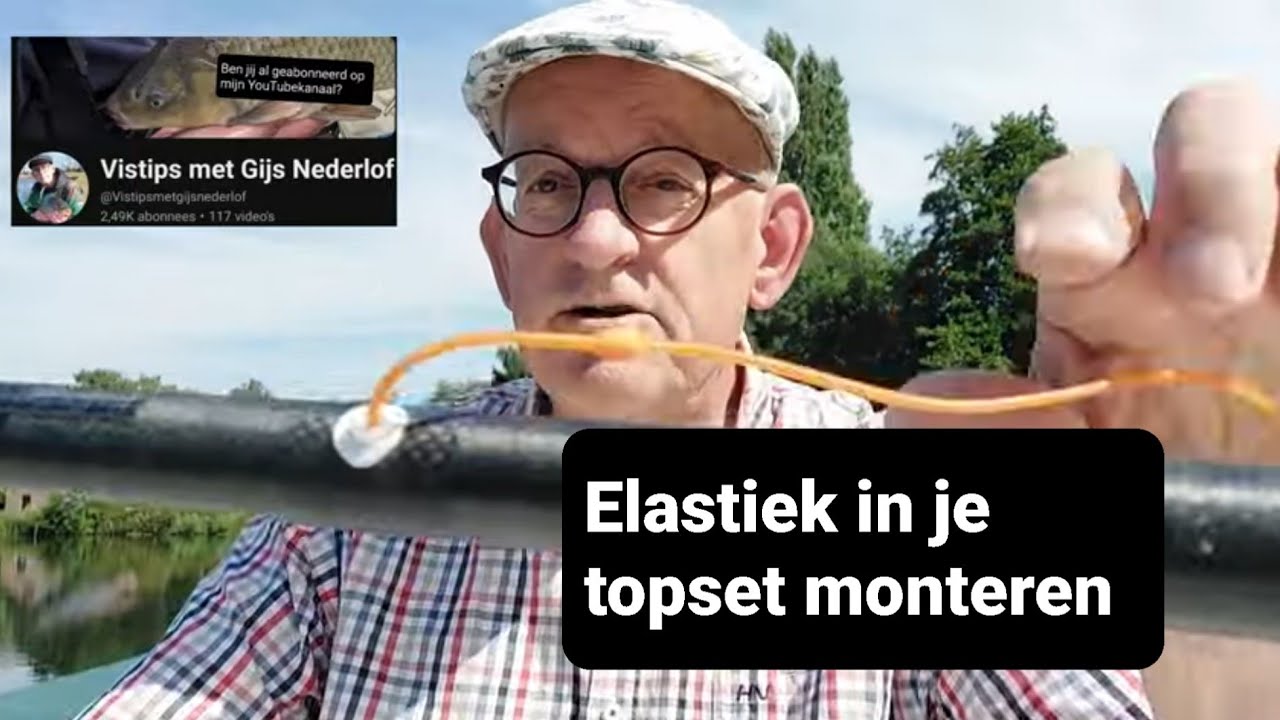Stap voor stap elastiek in je hengel monteren.