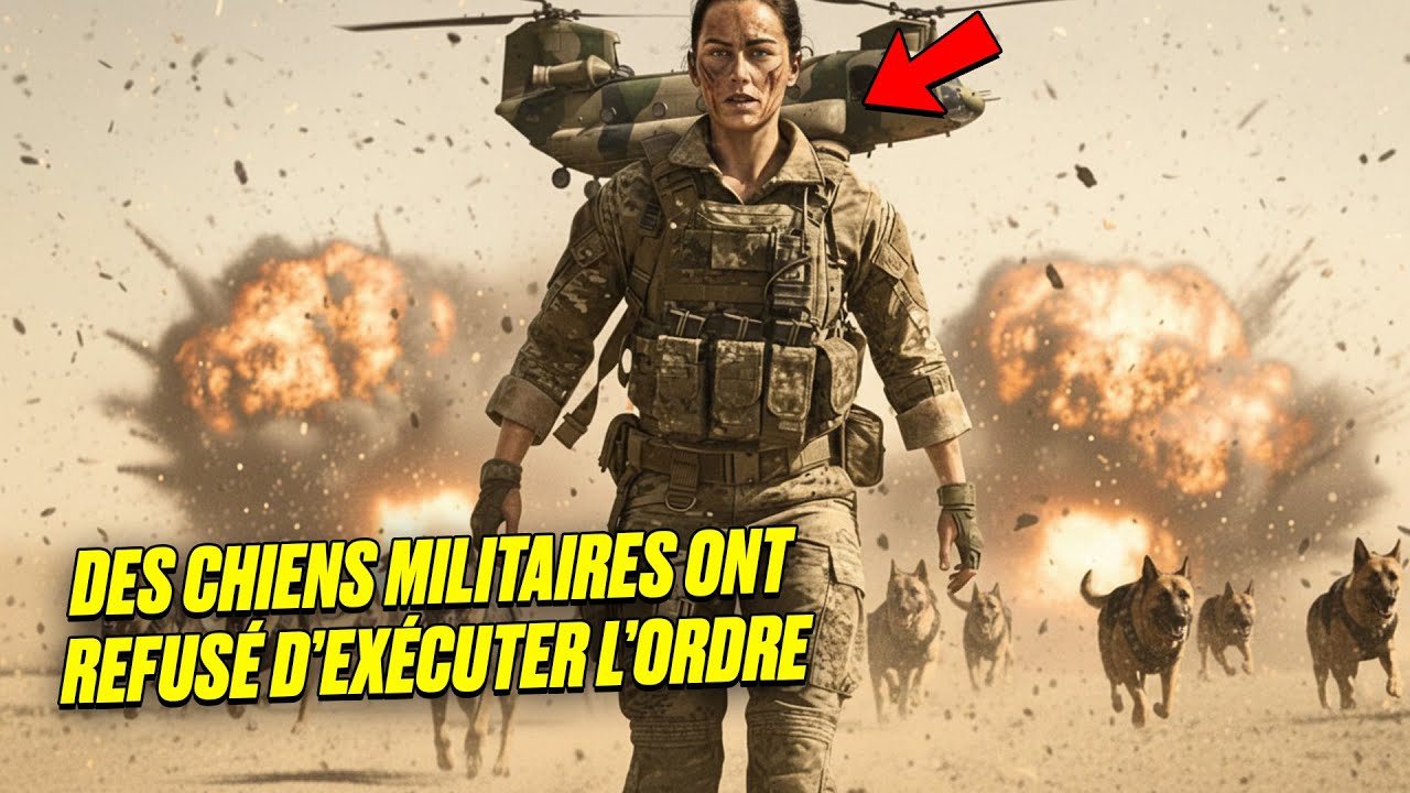 Le commandant ordonne l’évacuation — mais 17 chiens militaires refusent et foncent dans le feu