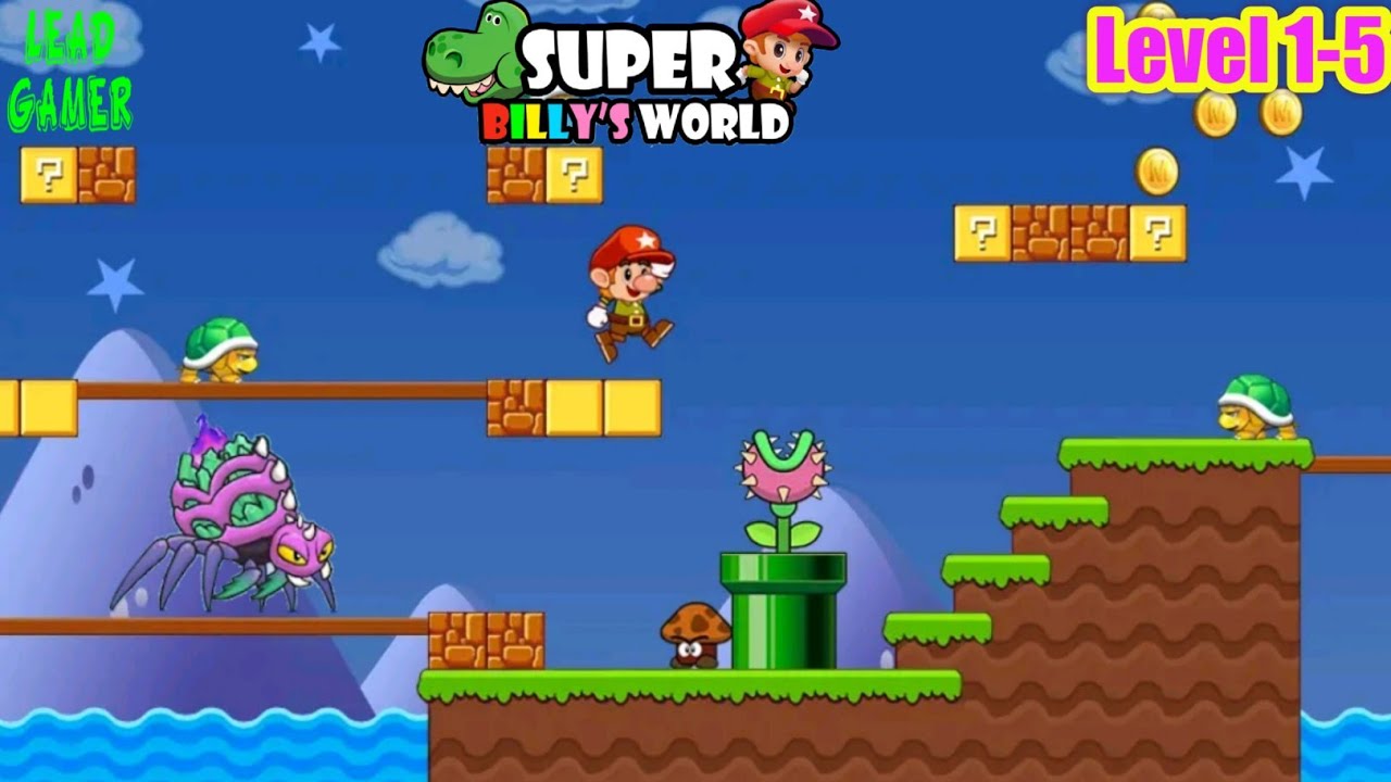 Super billy's world jump and run level 1-5    #games #gaming #gameplay