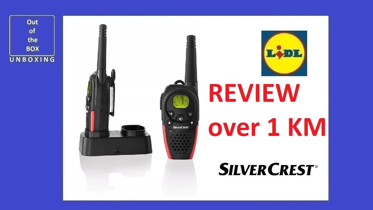 SilverCrest PMR Walkie-Talkie Set SFG 8000 B2 REVIEW / TEST (Lidl 8km IPX2 NiMH AAA LCD)