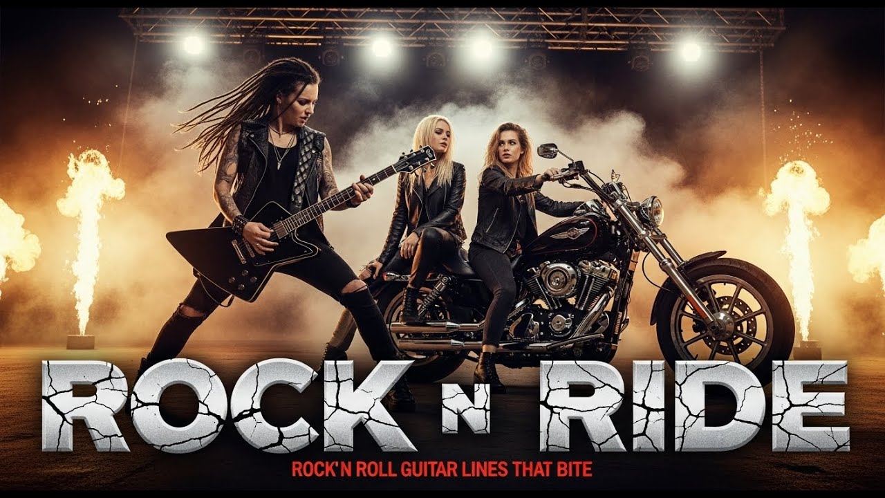Best Music Rock n Roll 🎶 Rock n Ride 🎸 Rock n Roll Guitar Lines That Bite