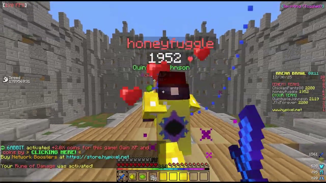 2v2s w/ bearman88, Senrius, and QuintupleJohnson | Hypixel Arena Brawl 2v2