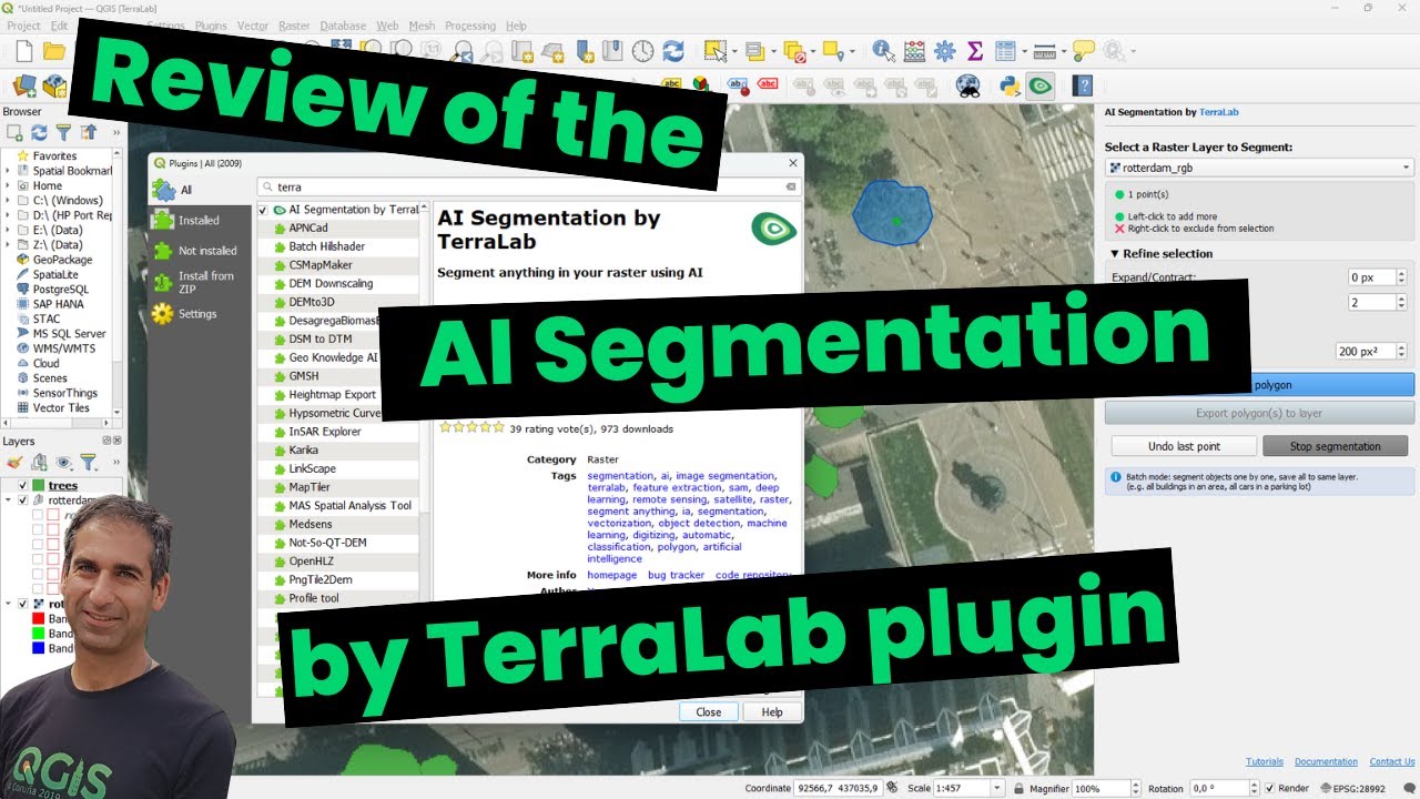 Review of the AI Segmentation by TerraLab plugin for QGIS