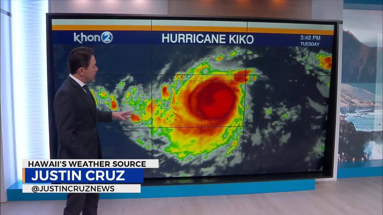 Hurricane Kiko now a Category 2 storm