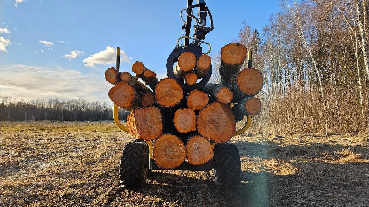 Hauling logs..