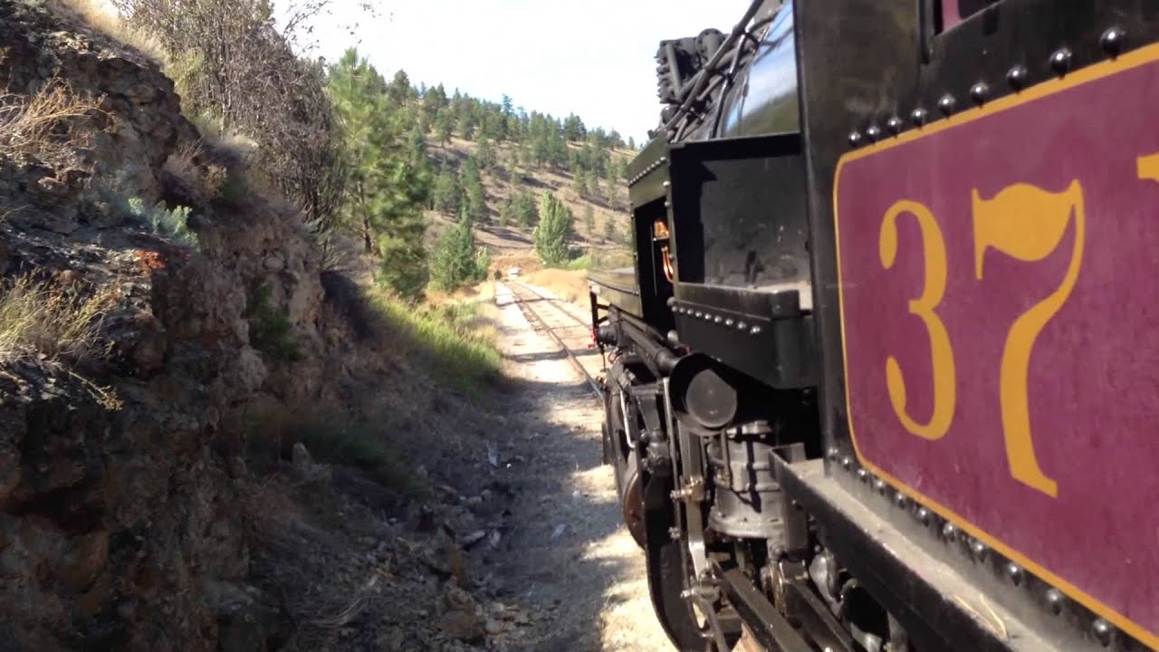 Kettle Valley Railroad  3716, 2-8-0 cab ride, TMandN and myself