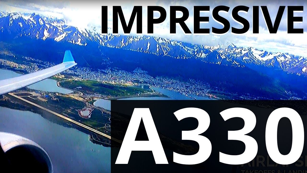 A330 AMAZING TAKEOFF Aerolineas Argentinas Ushuaia ✈ Buenos Aires