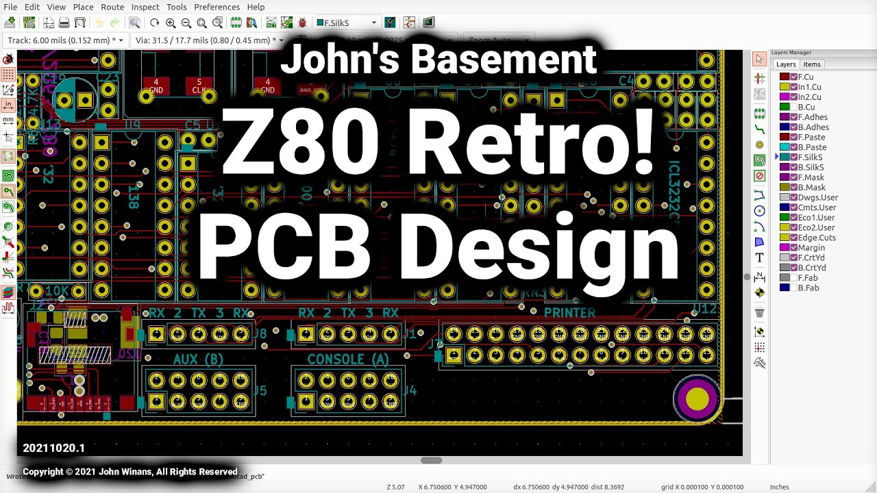 Z80 Retro #8 - PCB Design