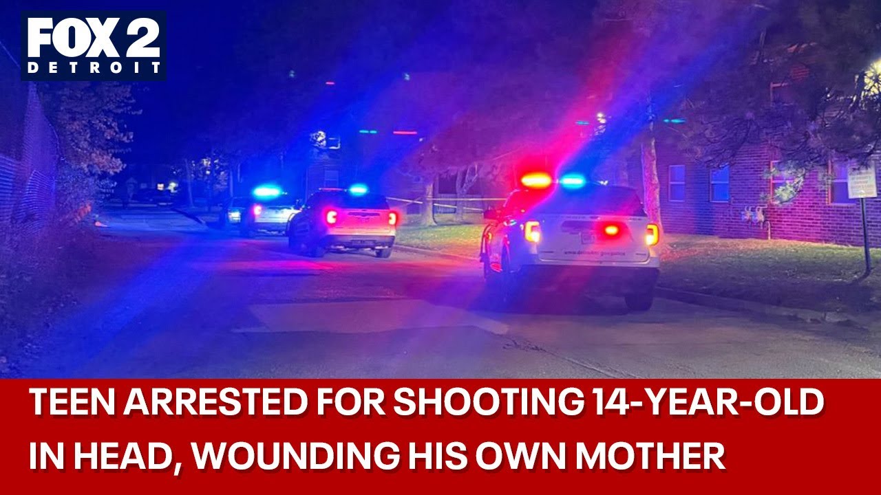 Teen arrested for shooting 14-year-old in head, wounding own mother in Detroit