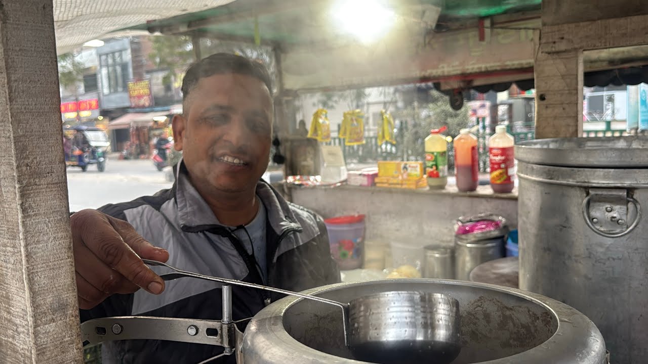 Patiala me milta hai mix veg soup ,black chana kulcha awesome Taste 😍 #patiala #streetfood #india 
