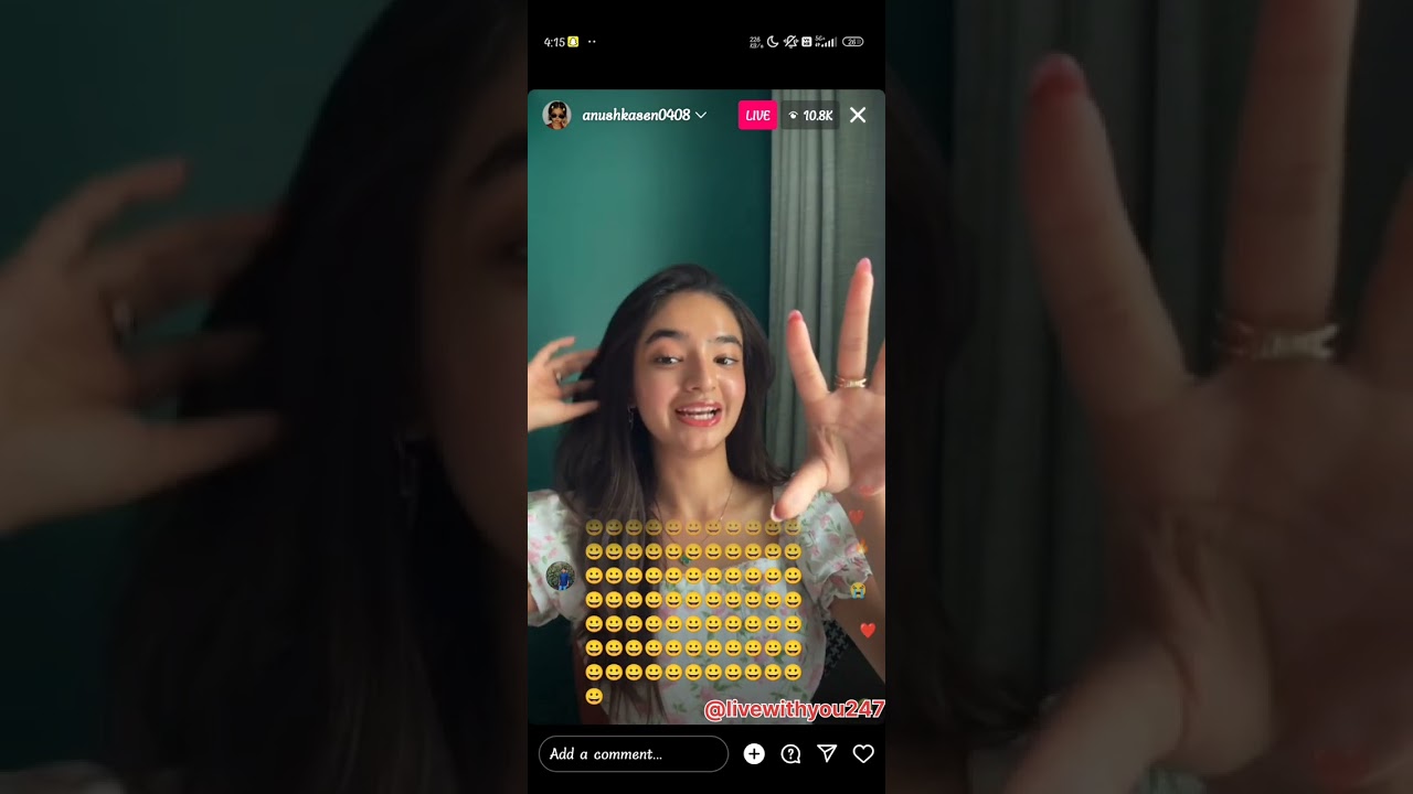 Anushka Sen Instagram live today | Anushka Sen live video | Anushka sen skin care.