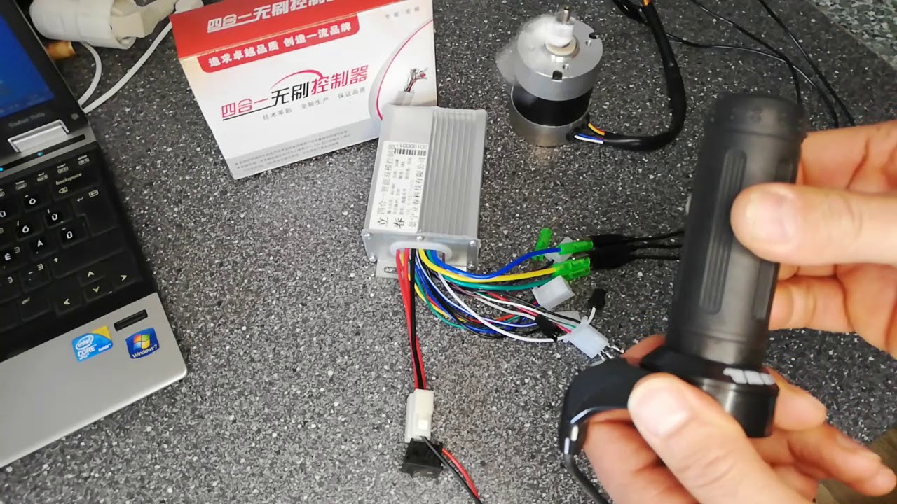 Elektromos kerékpár vezérlő elektronika bekötése szénkefe nélküli motorhoz