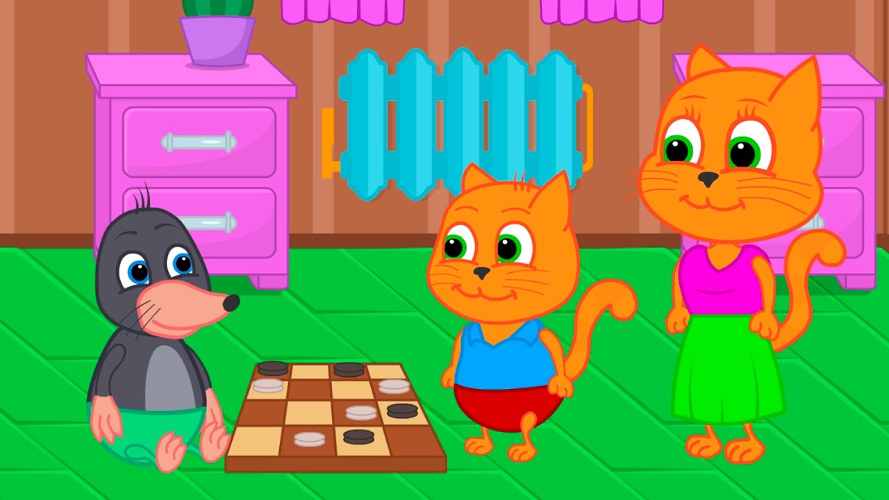 Benny Mole em Português Brasil - Jogando xadrez com amigos Desenho Infantil