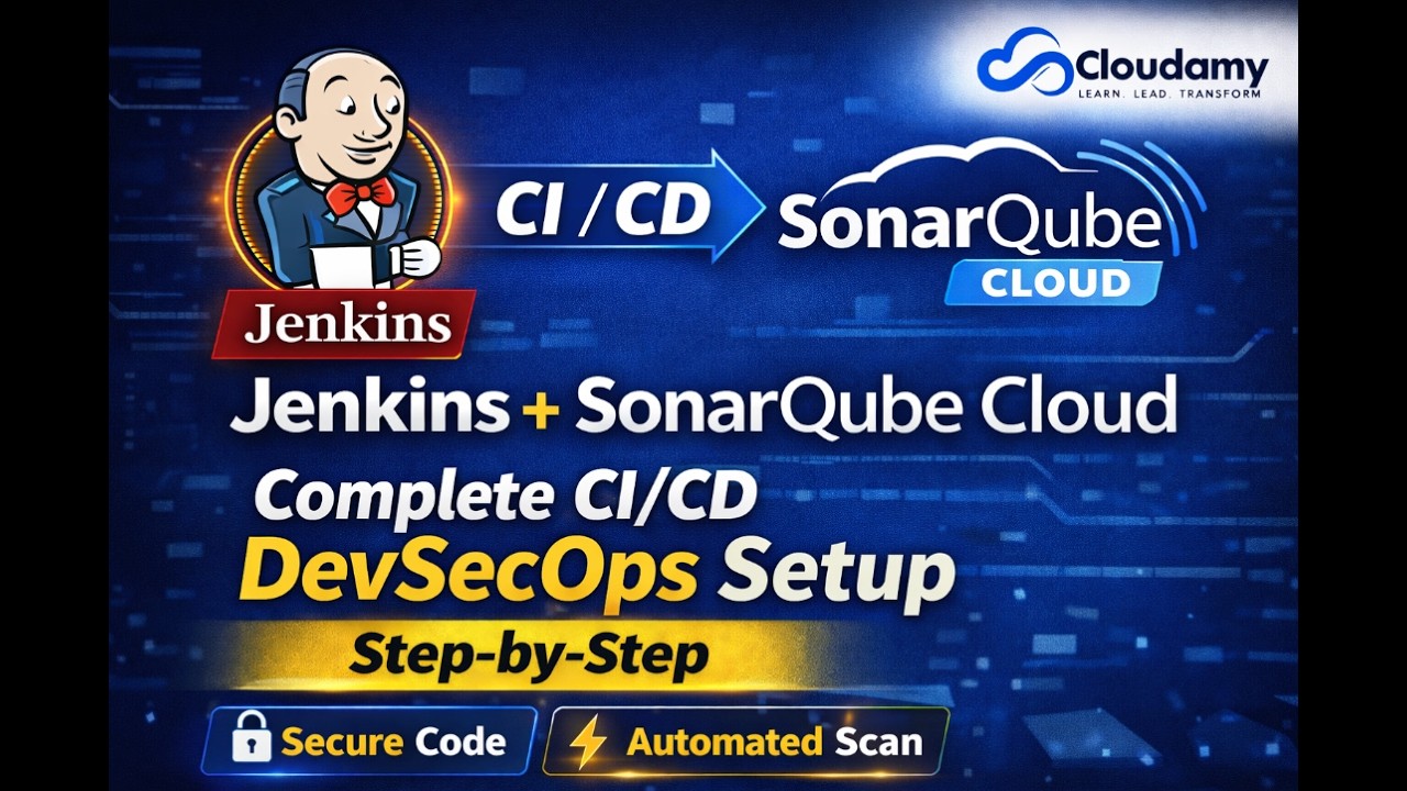 Jenkins CI/CD Pipeline with SonarQube Cloud | Complete DevSecOps Integration (Step-by-Step)