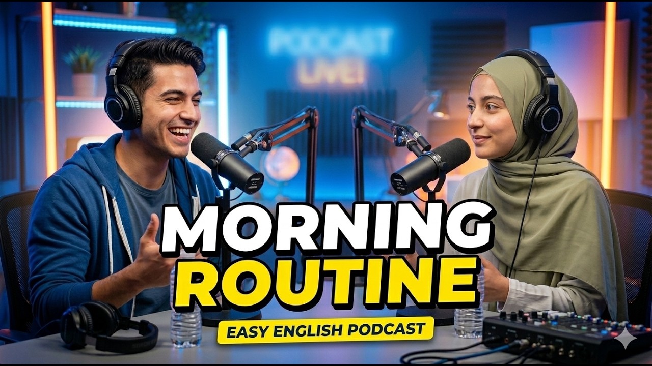 Can You Talk About Your Morning Routine? | Easy English Podcast | Beginner  Conversation (A1–B1)
