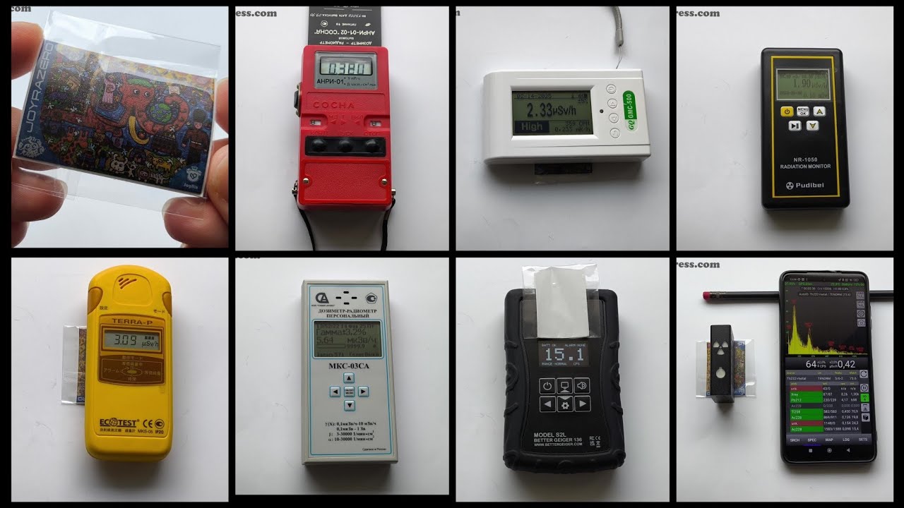 Radioactive Sticker Measurement Gamma and beta + Spectrum analysis (Raysid Measall KC761C)