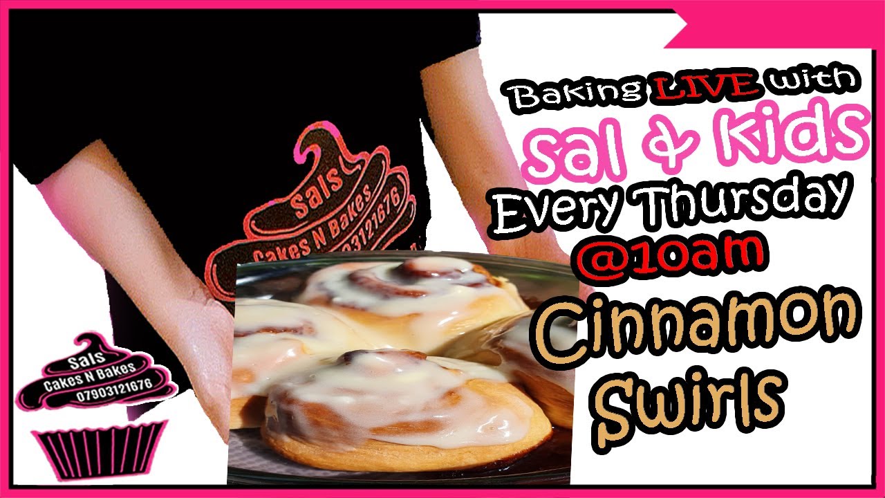 🎂Baking Cinnamon Swirl LIVE With Sal & Kids | Ramadan Special Every Thursday 🧁 Sal's Cake's n Bake's