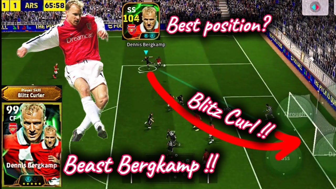 This Bergkamp is Goalkeepers Nightmare ☠️ | Blitz Curl 😱 | Efootball Gameplay