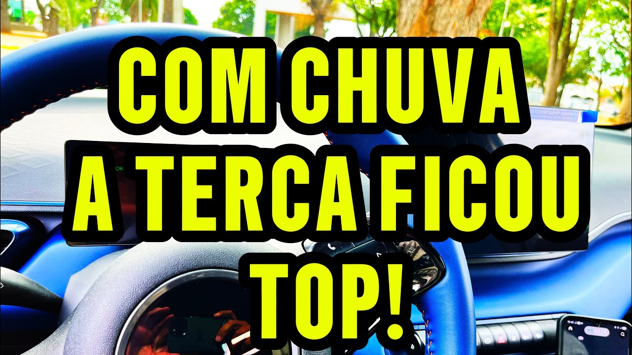NA PRATICA COM CHUVA ! UBER E 99! DOLPHIN MINI 100% ELETRICO! A DINÂMICA VEIO! 