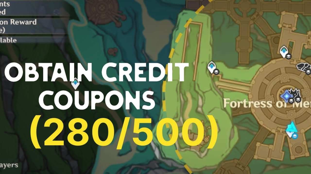 Obtain Credit coupons (280/500) Easy guide @GenshinImpact
