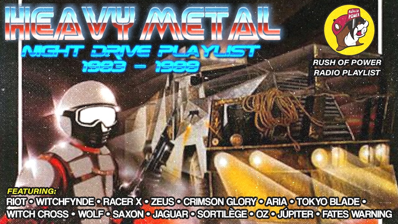 HEAVY METAL NIGHT DRIVE PLAYLIST 1983-1988 [MUSIC+VISUALIZER]