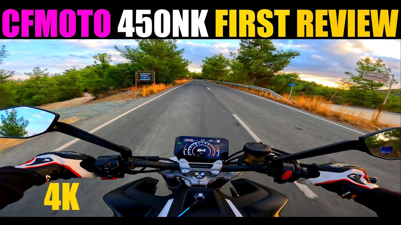 Обзор CFMOTO 450NK Звук выхло́ха Ускорение 2024 АНГЛИЙСКИЙ