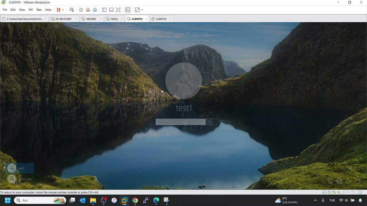 Veeam Backup | Domain Controller Kurtarma işlemi Canlı Test