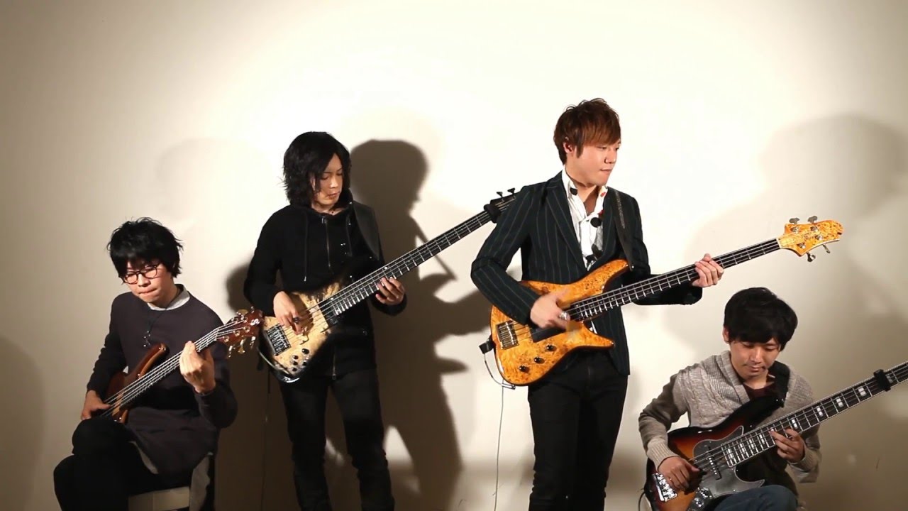 Automatic - 宇多田ヒカル covered by 4 Bass players