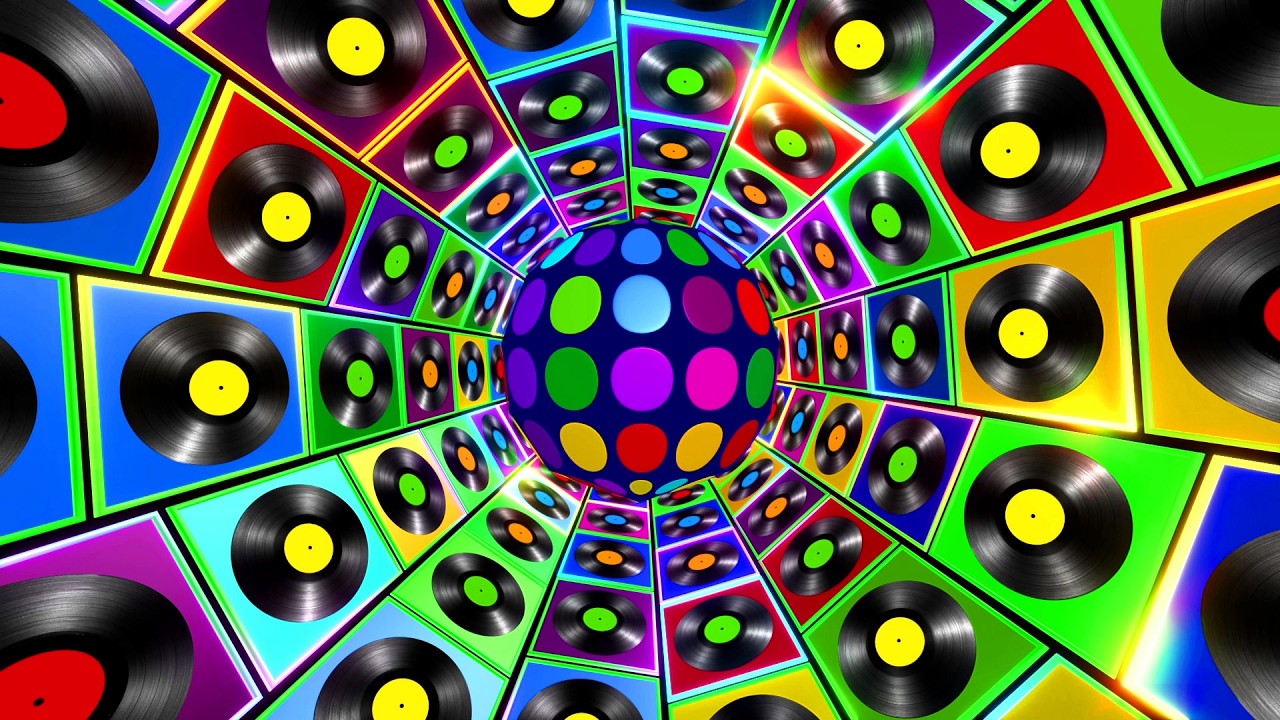 4K Screensaver | Vibrant Geometric Tunnel with Disco Ball – Psychedelic VJ Loop (No Sound)