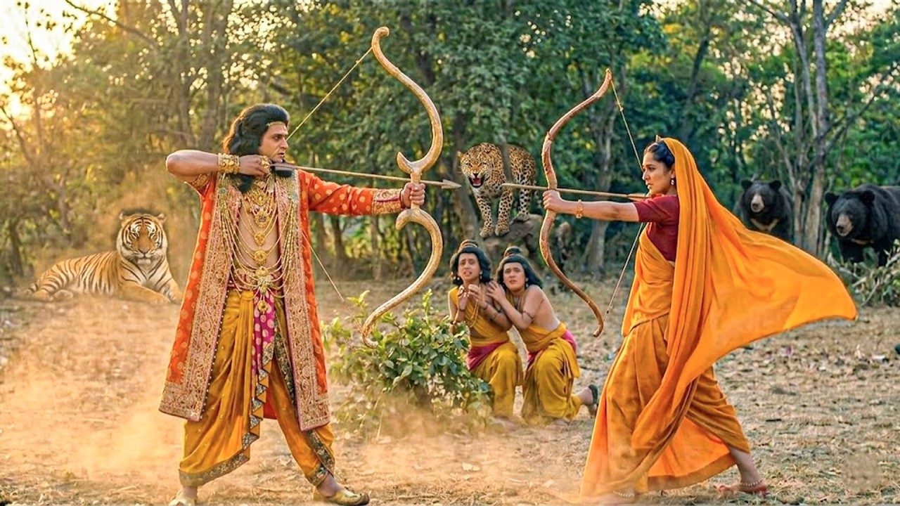 लव–कुश की रक्षा के लिए सीता माता उतरीं रण में… राम से टकराव! | Shrimad Ramayan #ram #ramayan