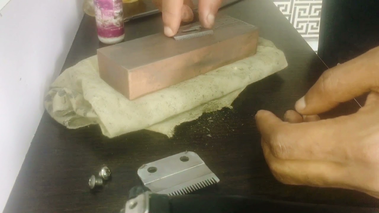 Part 1 .How to sharpen any clipper blade professionally