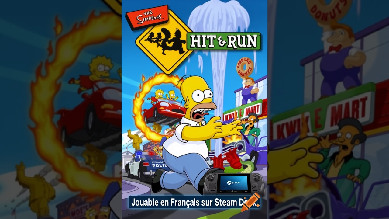installation Simpsons hit and run en français sur steam deck