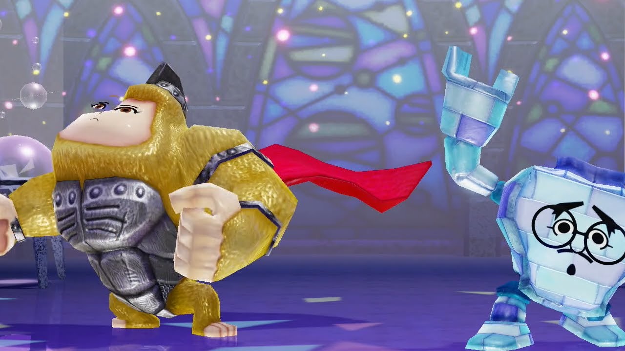 Miitopia Switch Gold General & Strong Golem Boss Fight