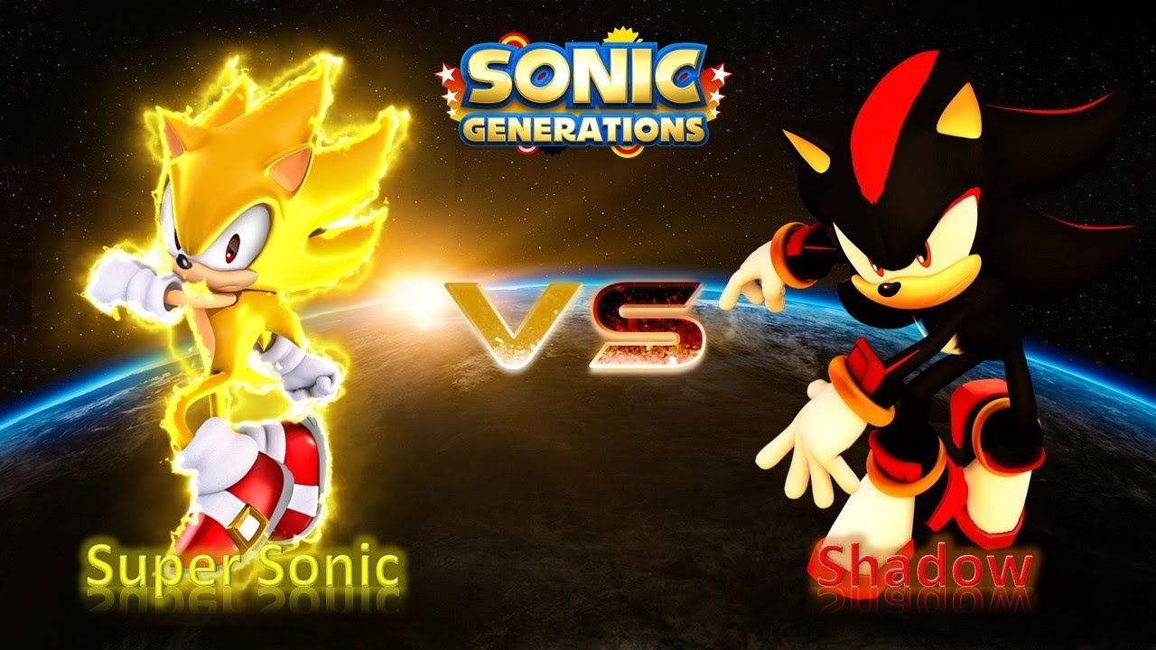 Sonic Generations Mod Part 205_ REAL Super Sonic VS Shadow the Hedgehog (1080p60fps)