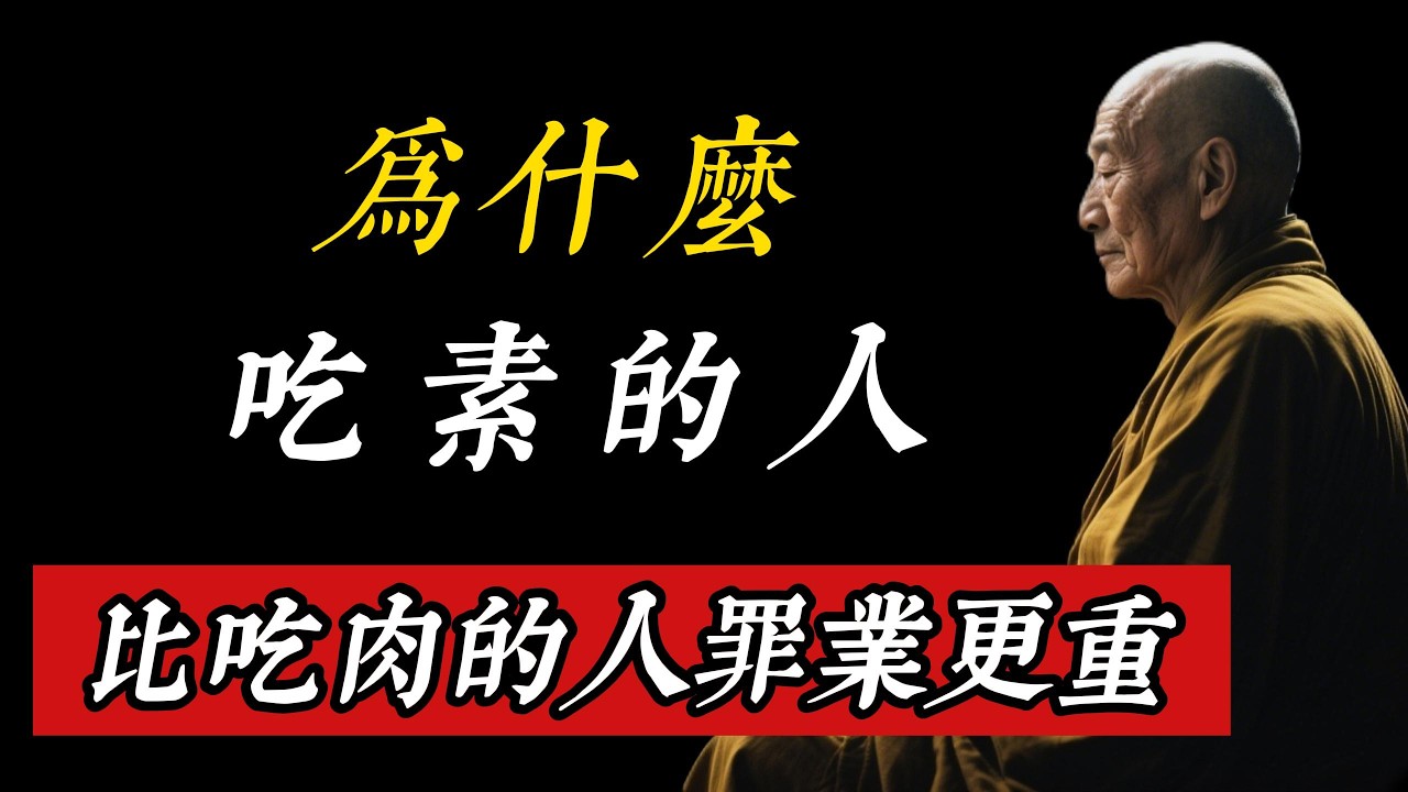 吃素的人，為什麼比吃肉的人罪業更重？佛說：一旦做了這件事，你的功德瞬間歸零！＃佛學因果＃吃素＃火燒功德林＃修行＃業力＃因果報應＃佛法智慧＃禪宗＃優越感＃我執＃慈悲心＃改命＃覺醒＃功德＃地藏經