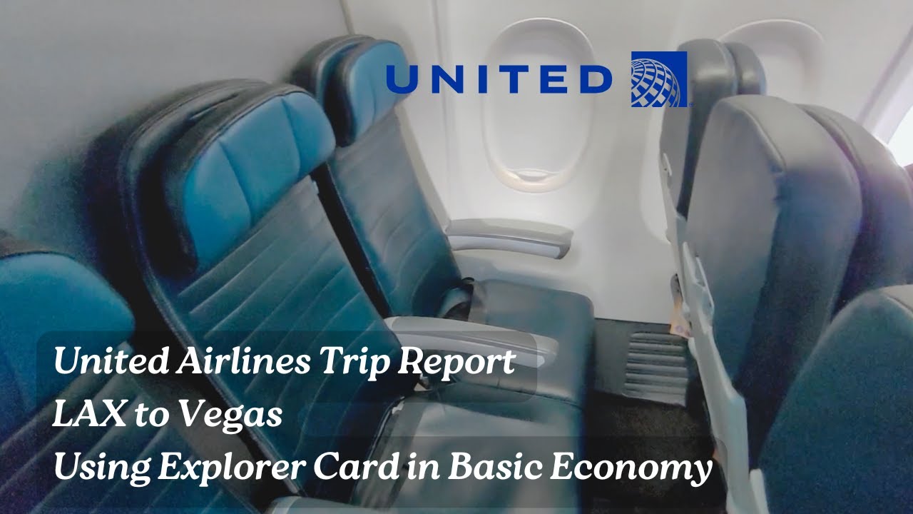 Отчет о поездке с United Airlines | Из Лос-Анджелеса (LAX) в Лас-Вегас (LAS) | Обзор базового эко...