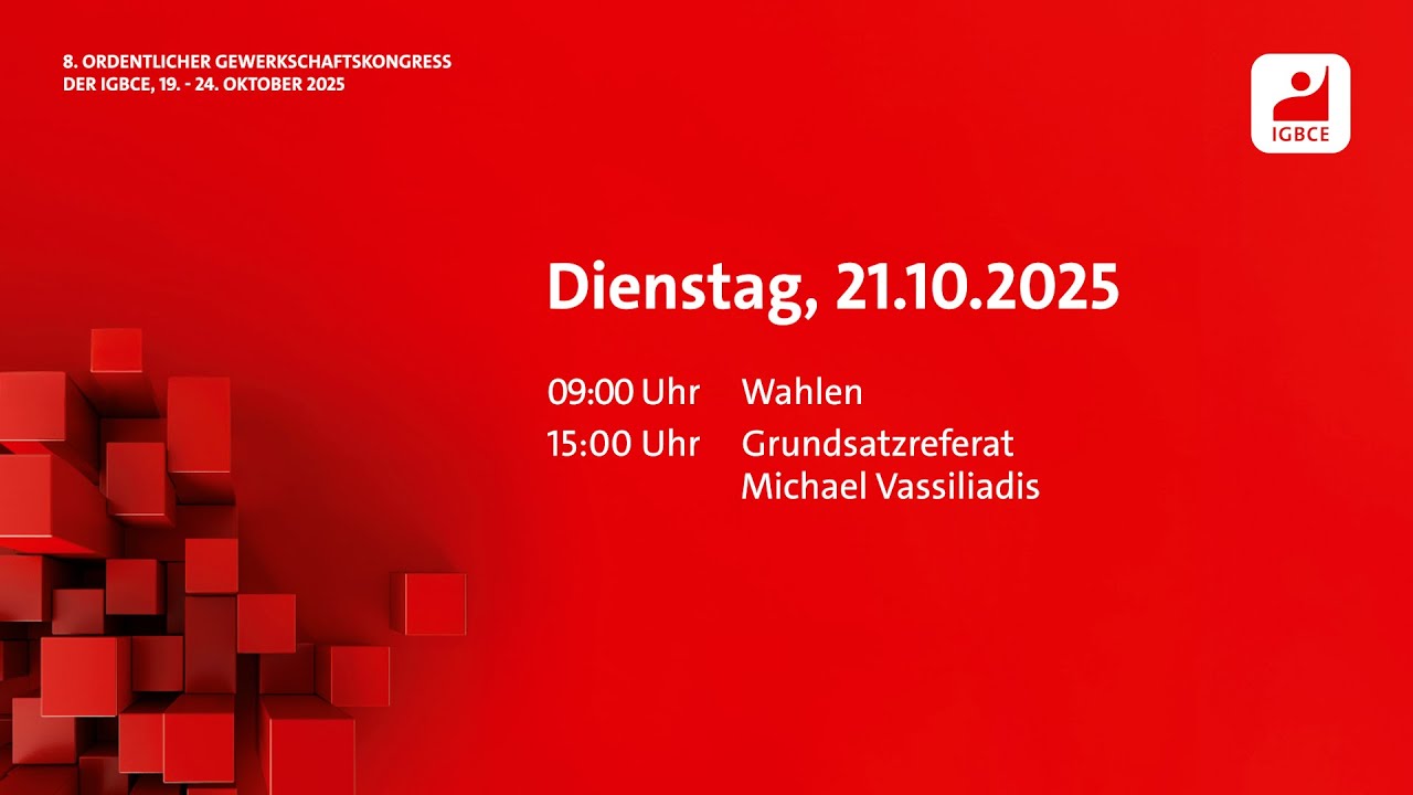 Wahlen & Grundsatzreferat auf dem IGBCE-Kongress 2025 #igbce25