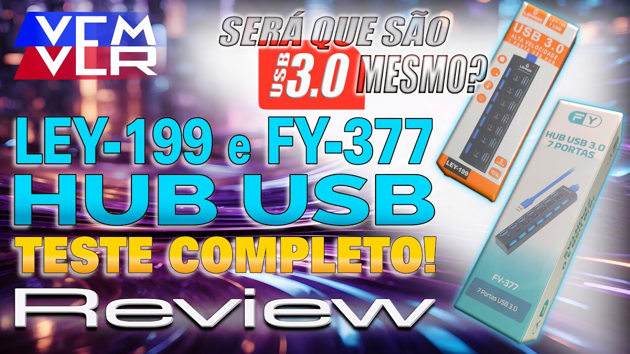 00046 - REVIEW - TESTE COMPLETO DE PERFORMANCE HUB USB LEY-199 e FY-377