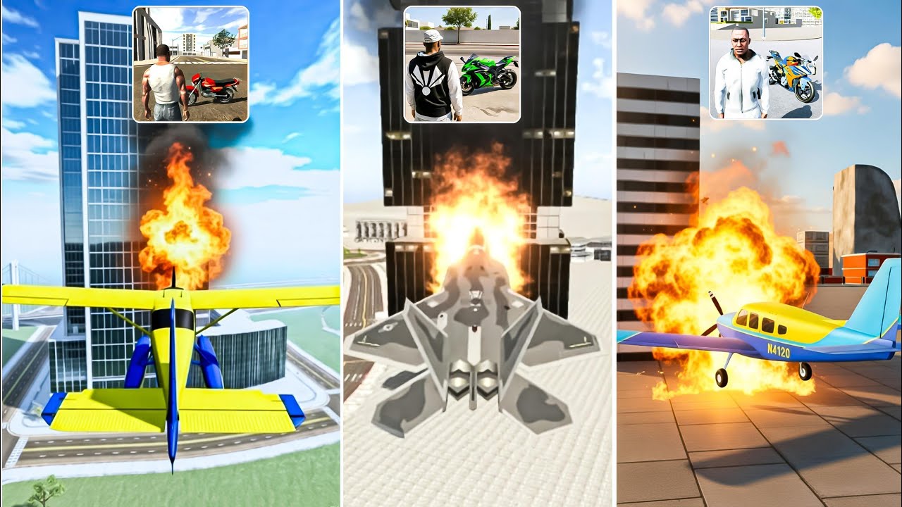 Plane Crash Into Building In All Indian Gta Games 🤯💥