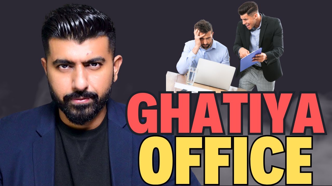 TOXIC office politics and Ghatiya work environment - what to do?