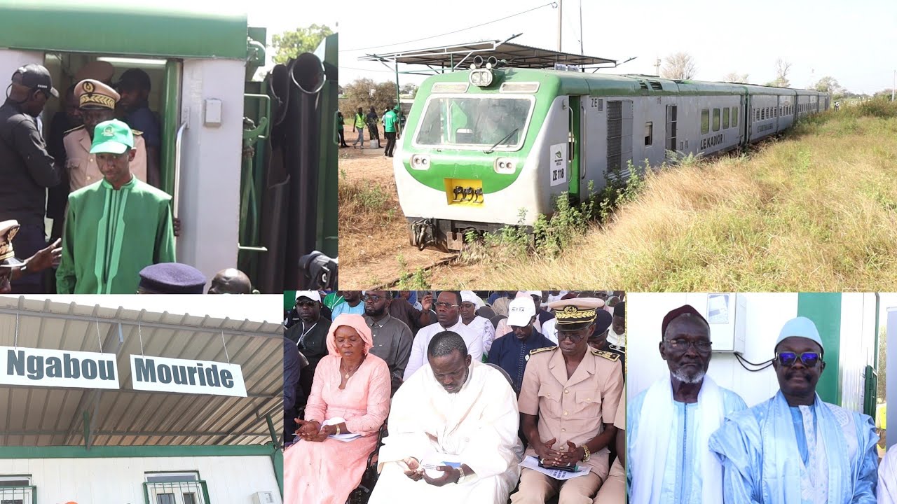 Temps Forts Lancement Officiell de la liaison ferroviaire Touba Mbacke Ngabou