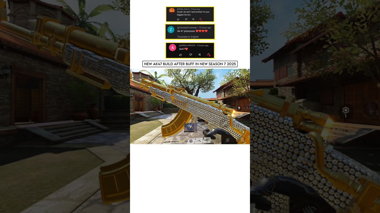 *New ak47 build (AK-47-1A2C4A8C9A)  after buff in Season 7 COD Mobile 2025